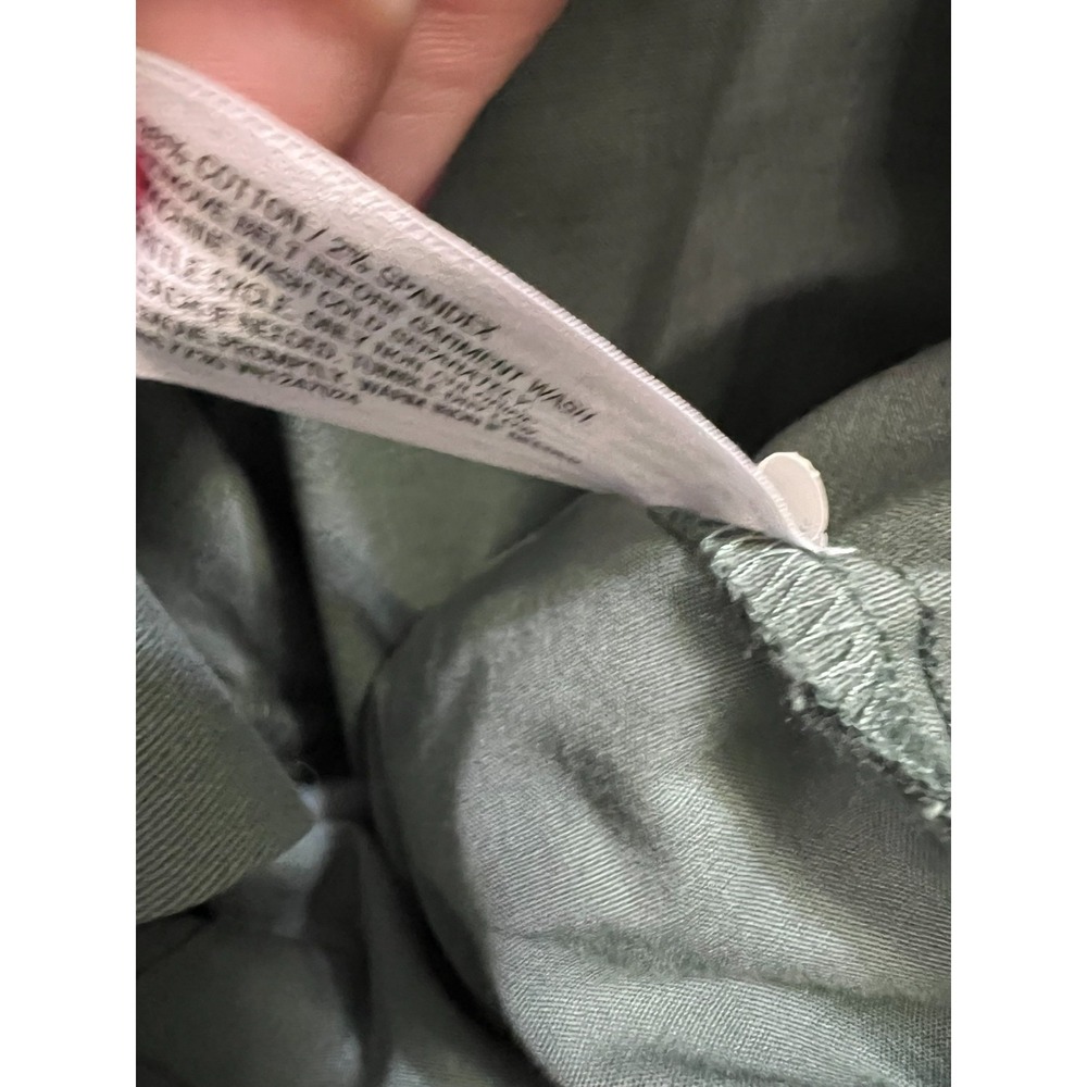 WOMEN'S A NEW DAY STRETCH HIGH RISE STRAIGHT CHINO PANTS Size 8 Boho Casual Belt - Picture 4 of 5